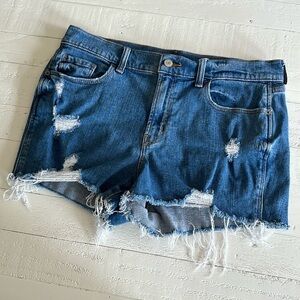 Old Navy cut off shorts denim boyfriend short midrise size 8
